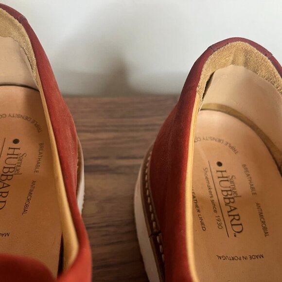 Samuel Hubbard Women's Casual Walking Shoe sz 8 Oxford Rust Nubuck Preppy EUC - Picture 8 of 12